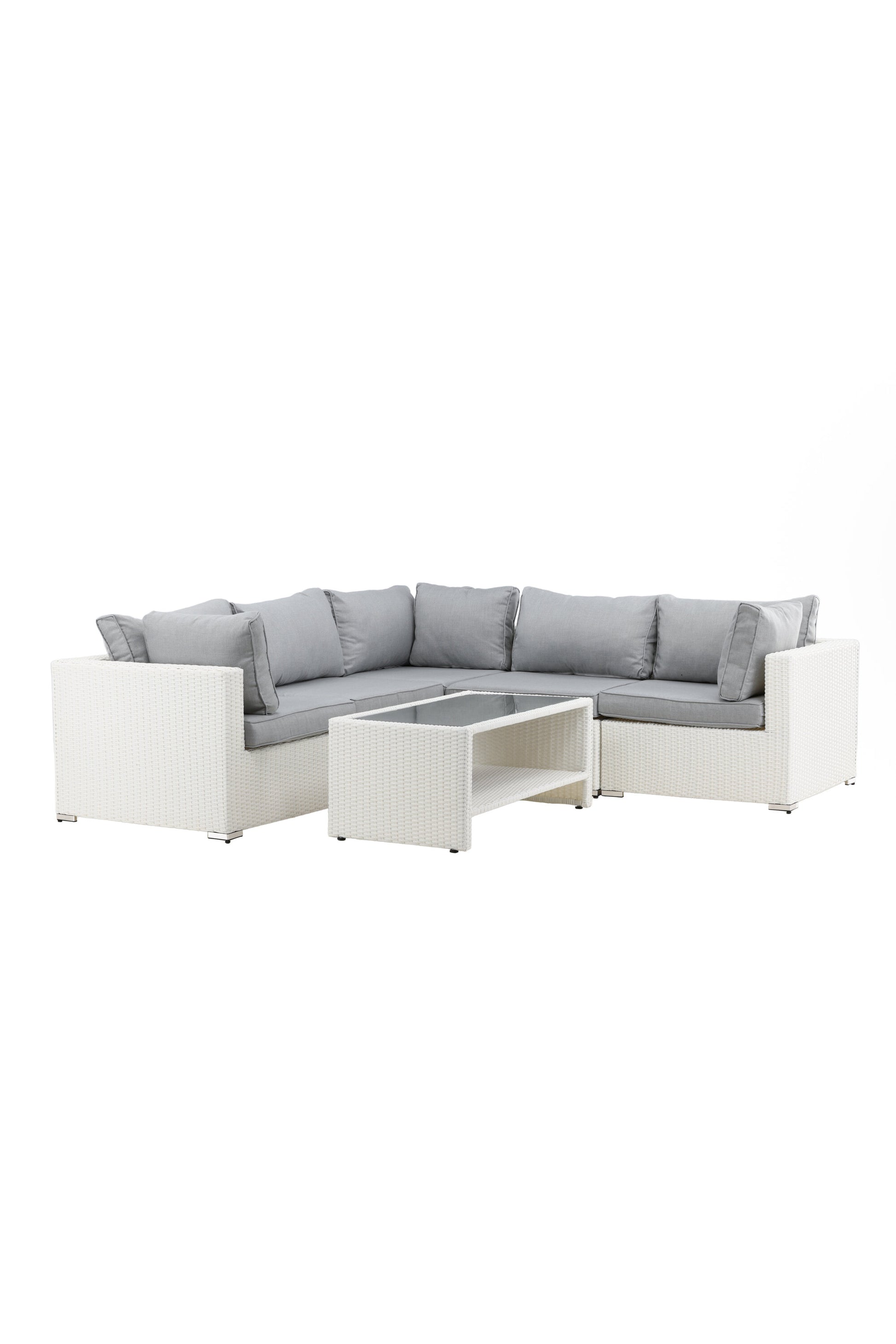 Amazon Hörnsoffgrupp – Bord: H:46 L:110 W:60 Soffa: D:87 H:65 W:249x249