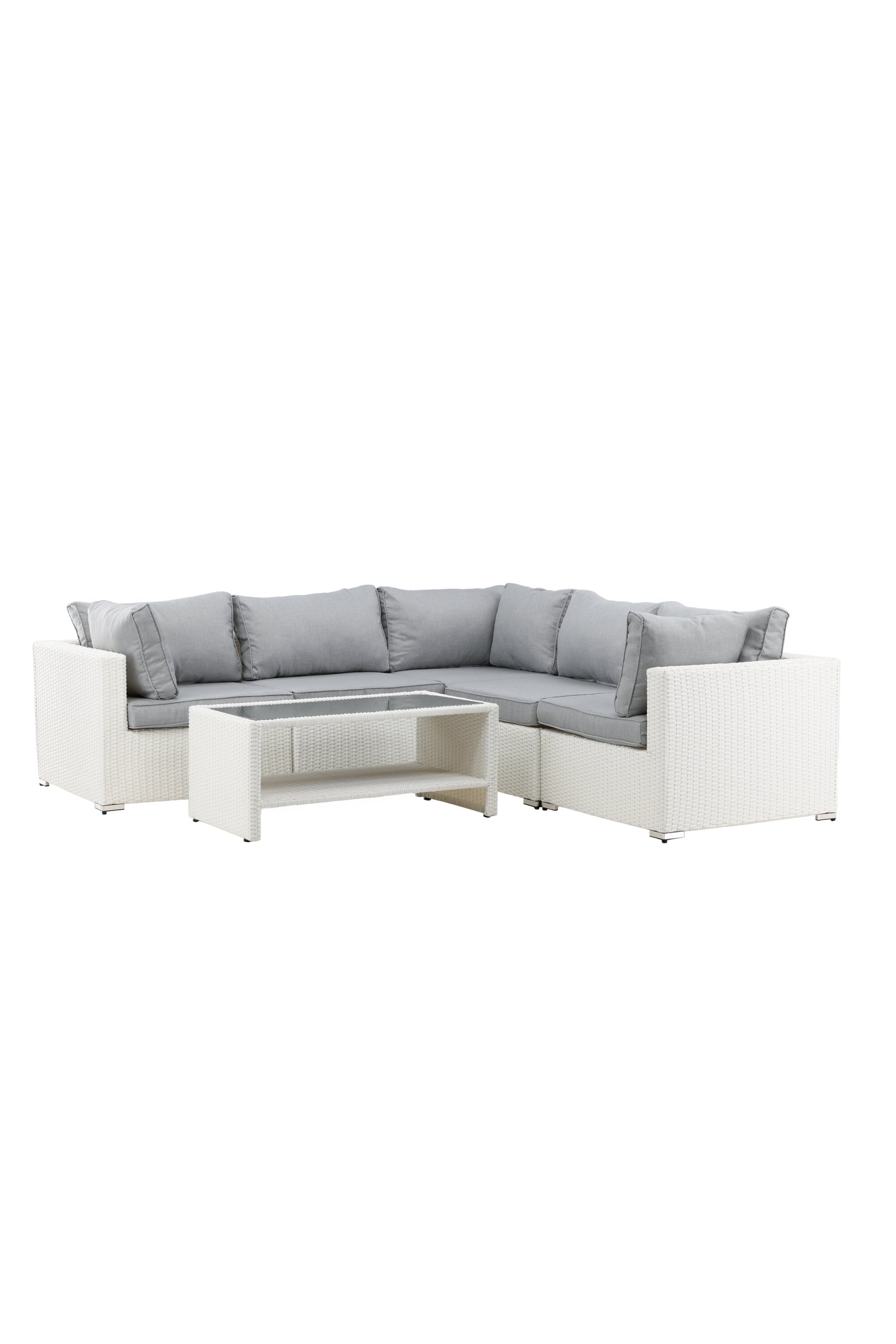 Amazon Hörnsoffgrupp – Bord: H:46 L:110 W:60 Soffa: D:87 H:65 W:249x249