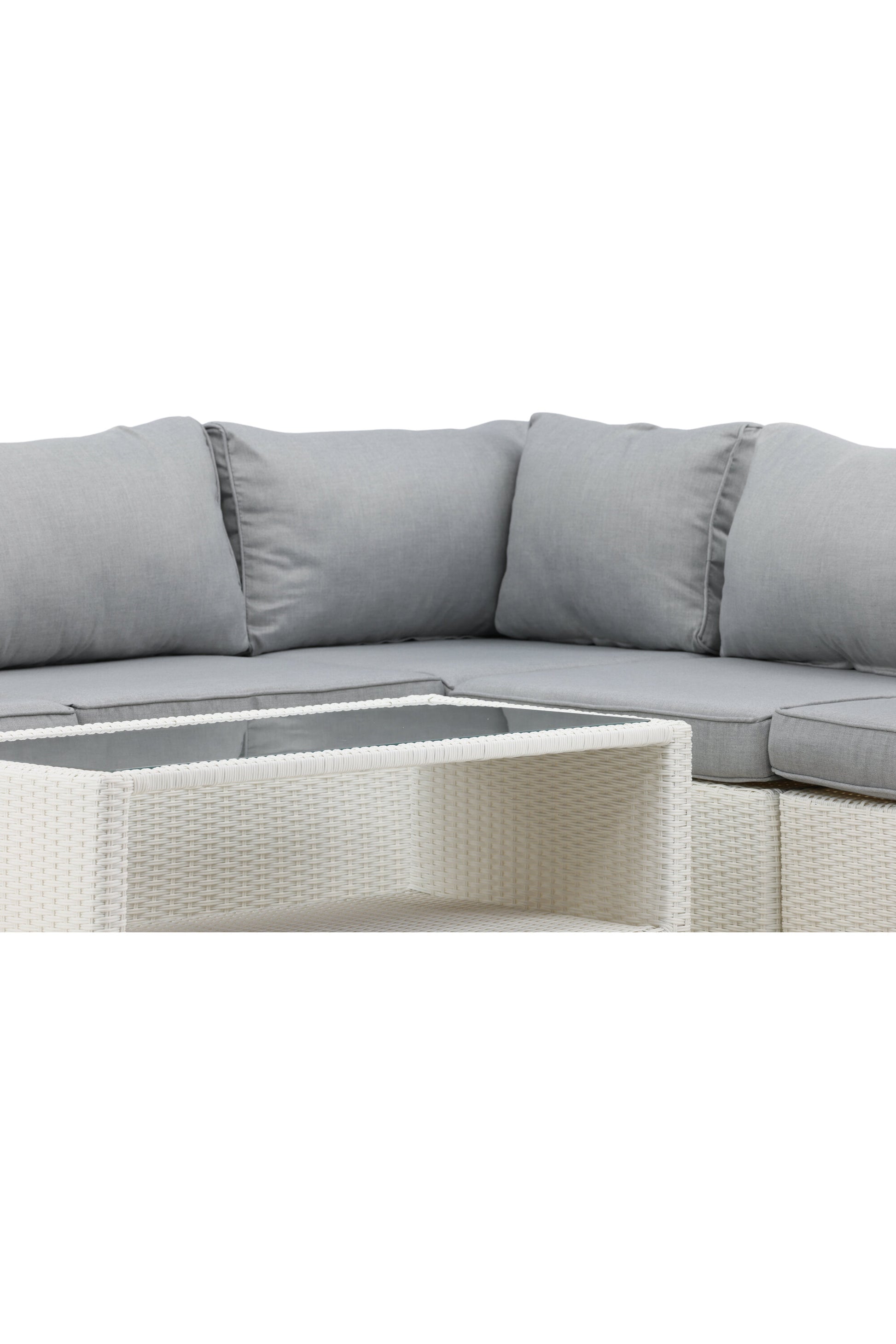 Amazon Hörnsoffgrupp – Bord: H:46 L:110 W:60 Soffa: D:87 H:65 W:249x249