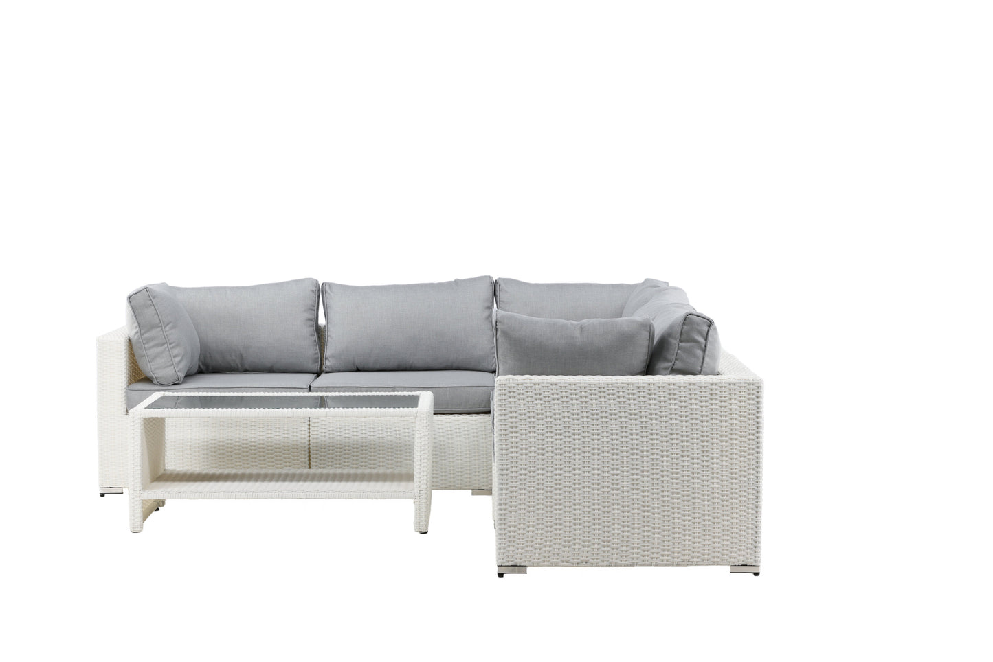 Amazon Hörnsoffgrupp – Bord: H:46 L:110 W:60 Soffa: D:87 H:65 W:249x249