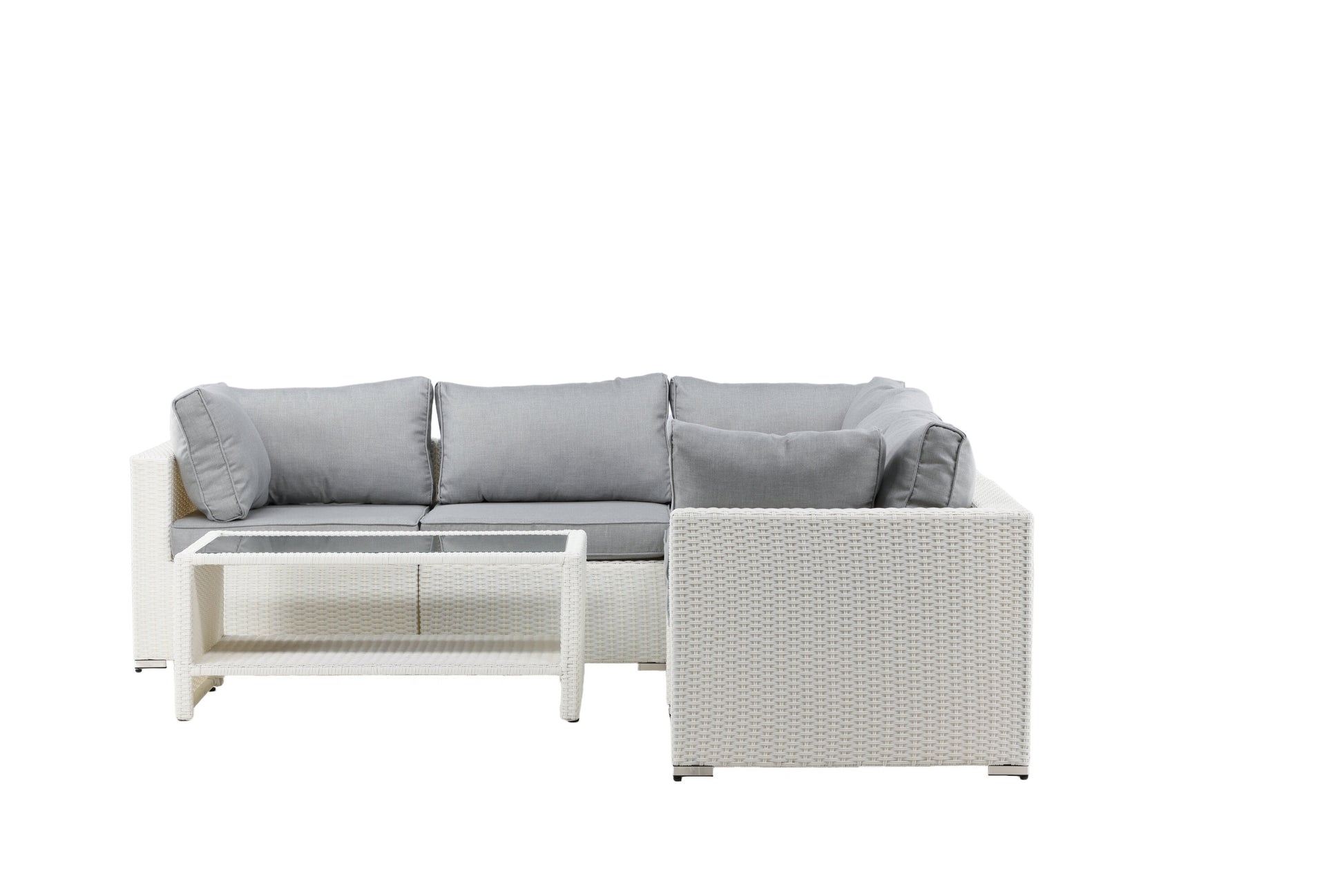 Amazon Hörnsoffgrupp – Bord: H:46 L:110 W:60 Soffa: D:87 H:65 W:249x249