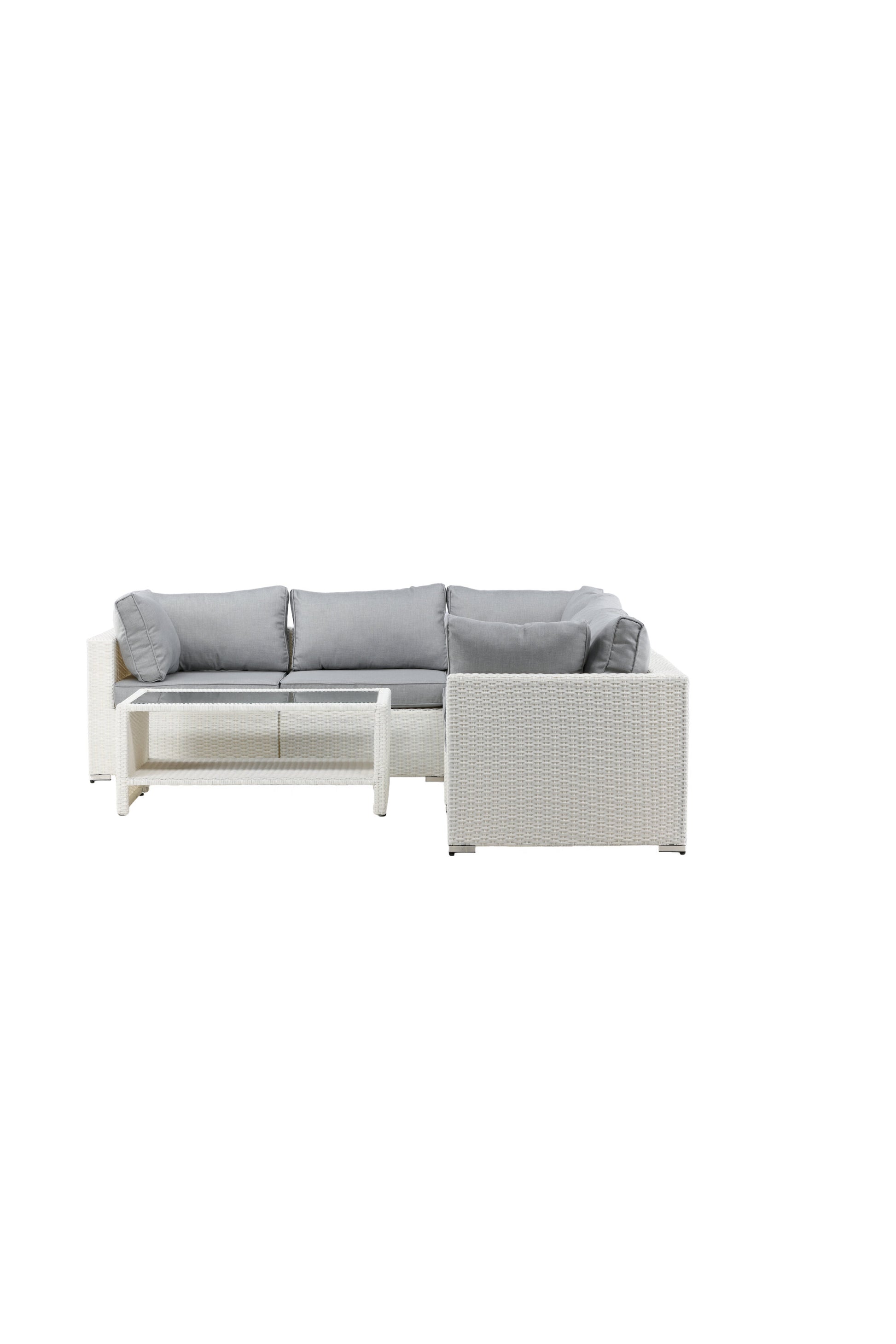 Amazon Hörnsoffgrupp – Bord: H:46 L:110 W:60 Soffa: D:87 H:65 W:249x249