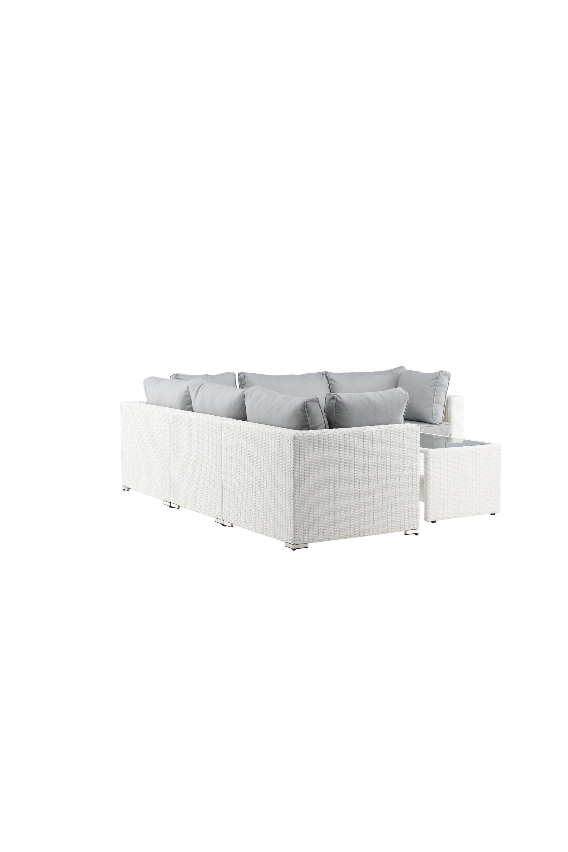 Amazon Hörnsoffgrupp – Bord: H:46 L:110 W:60 Soffa: D:87 H:65 W:249x249