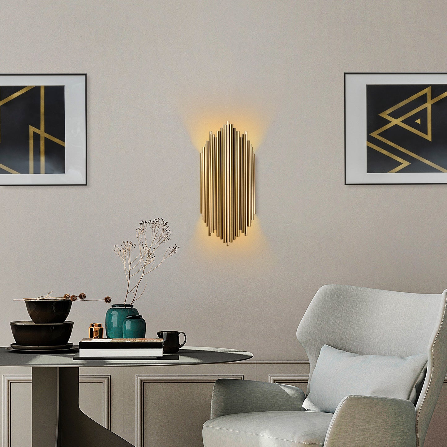 Kara vägglampa