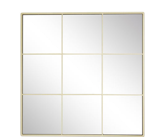 Fyrkantig väggspegel  i fönsterlook