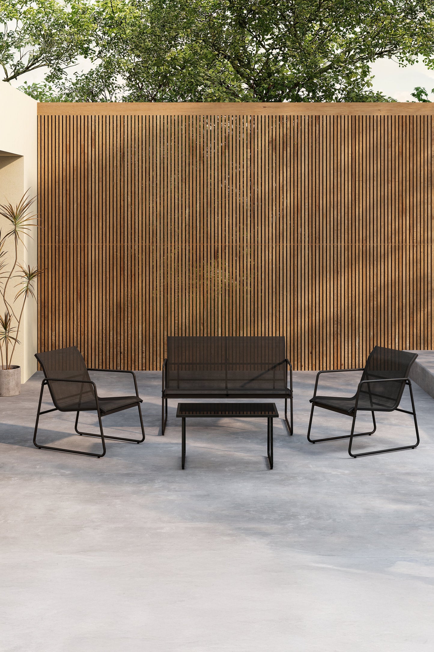 Scopello Soffgrupp – Bord:75x44,5x41Stol:71x56x75Soffa:71x110x75