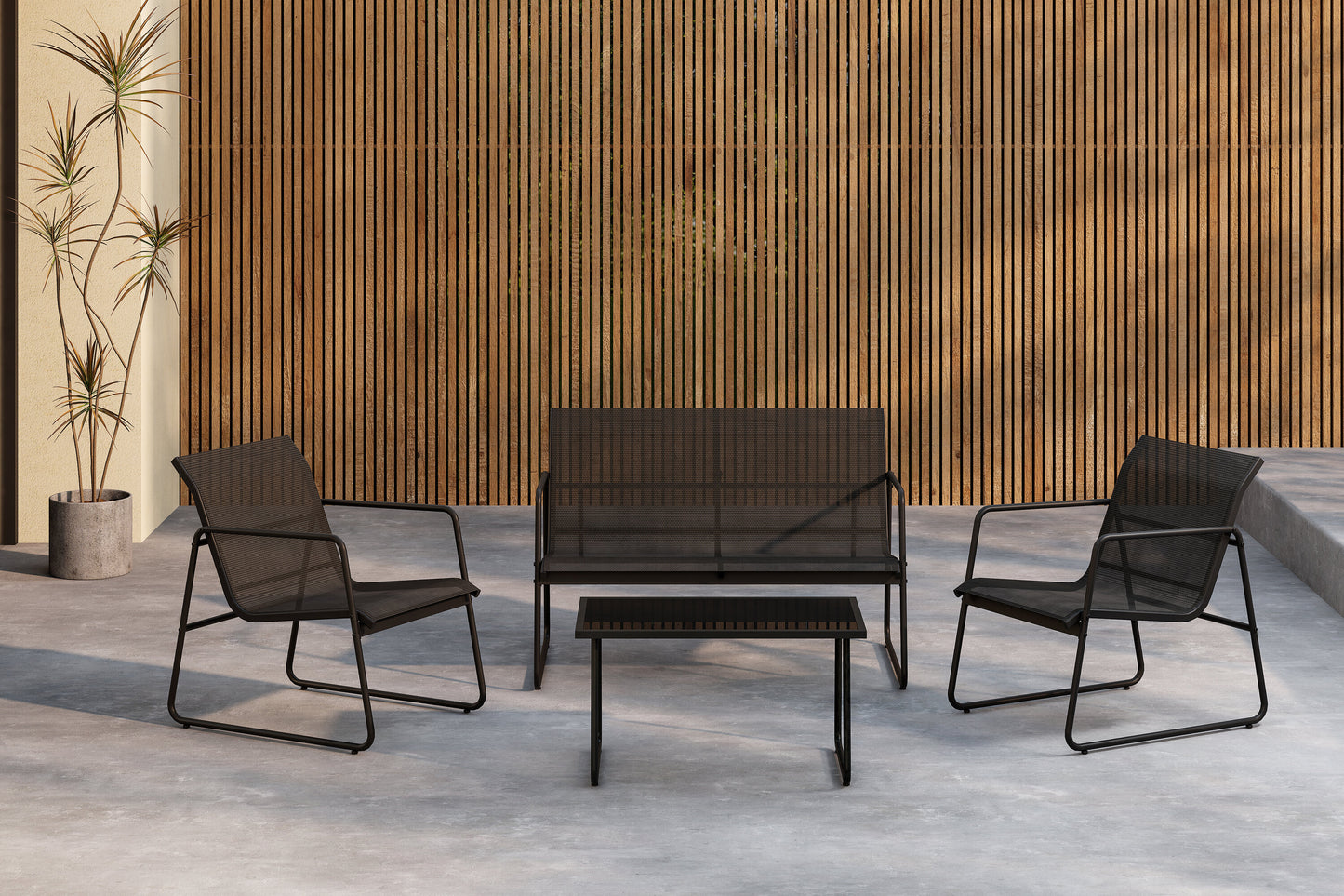 Scopello Soffgrupp – Bord:75x44,5x41Stol:71x56x75Soffa:71x110x75