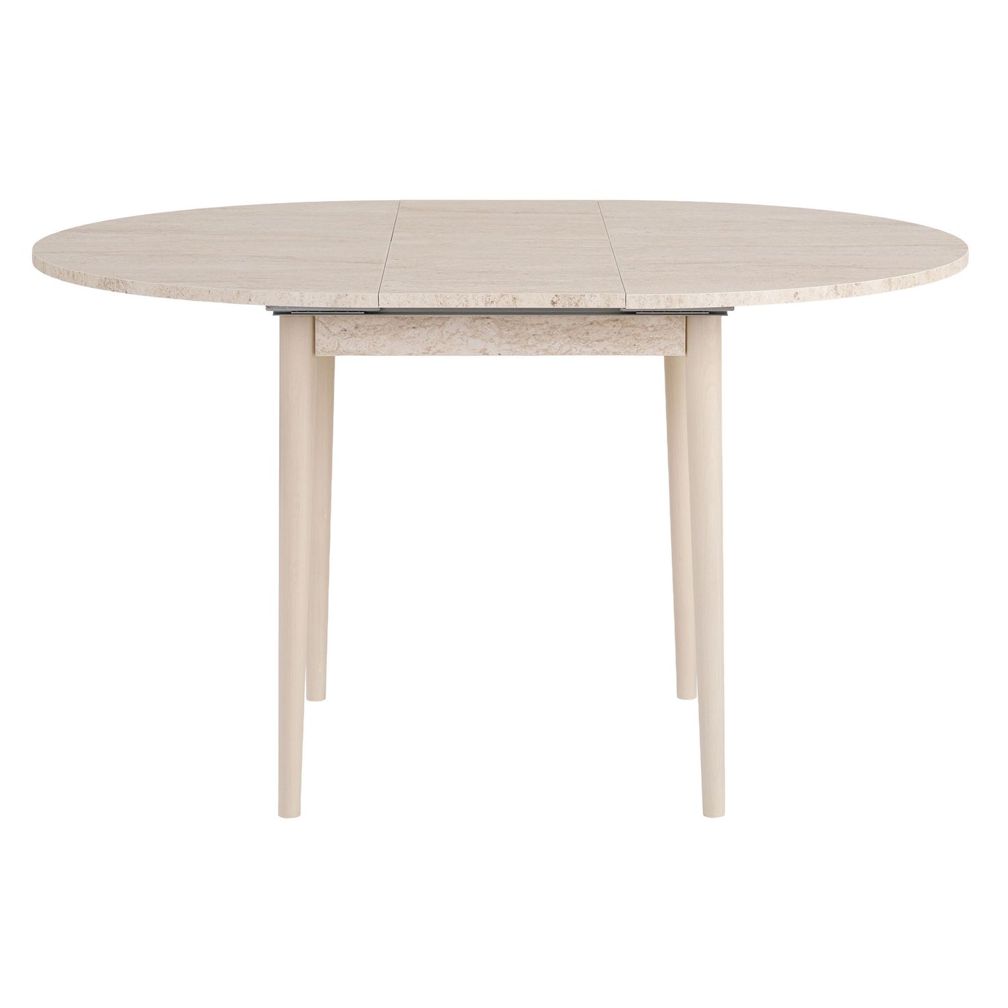 Viona Runt matbord - Förlängningsbar - Travertine, Oak