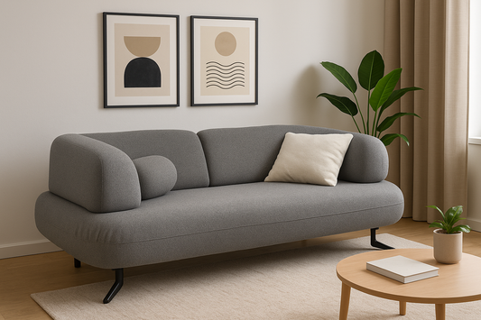 2 sits soffa i grå