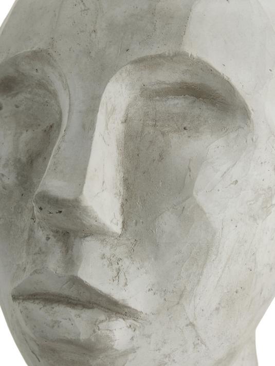 Ansikte Skulptur - Grå