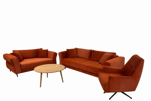 Toledo soffgrupp sammet - Orange