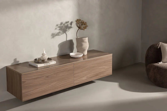 Frihamn TV-bänk 160x45x35 cm – Valnöt