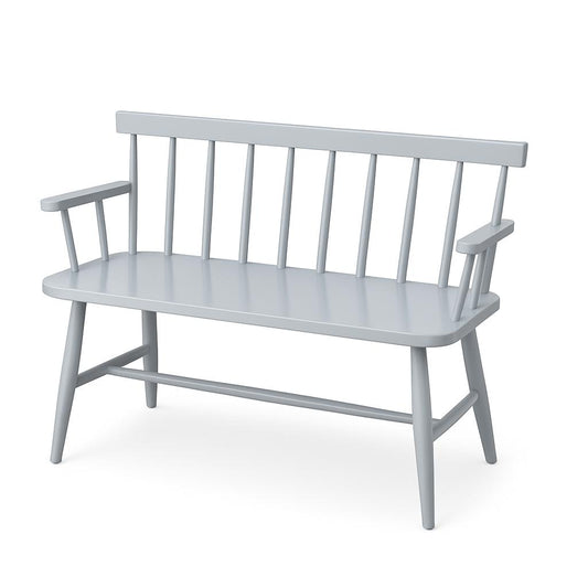 Bänk i trä- Ljusgrå