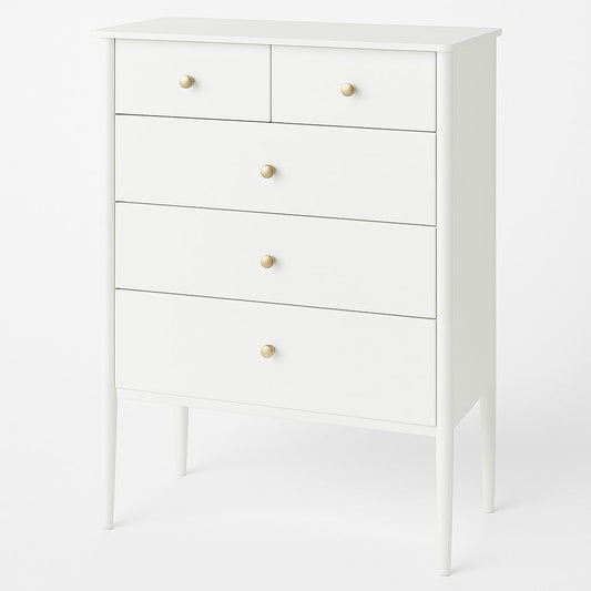 Byrå med lådor/ Vit