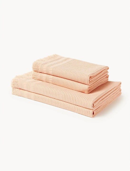 Handduk set  i Peach