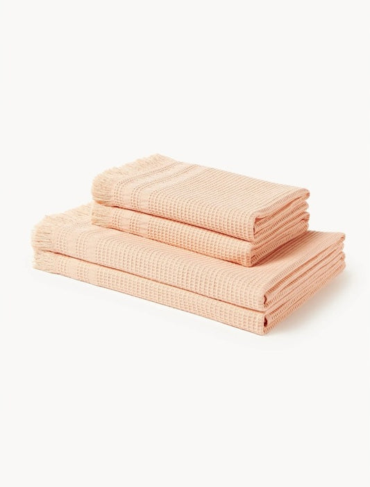 Handduk set  i Peach