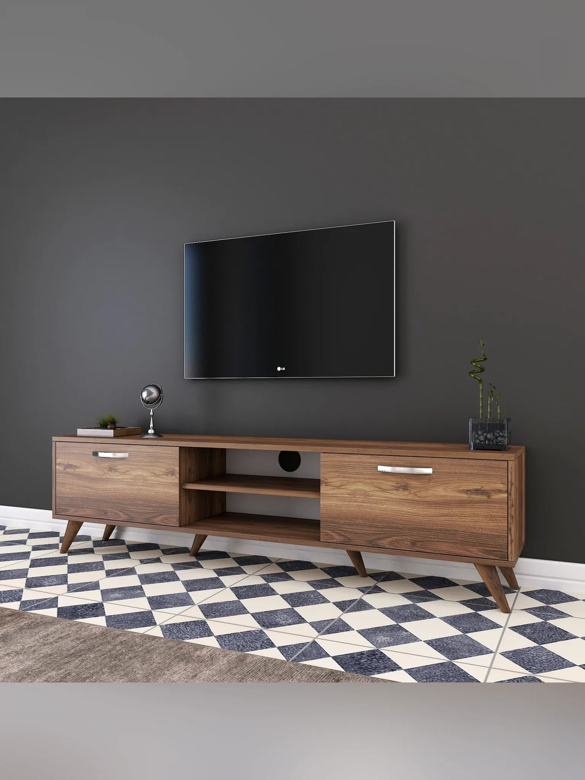 A9 - Tv-Bänk I Valnöt