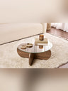 Aeris Soffbord 75 cm - Venezia Walnut, Transparent