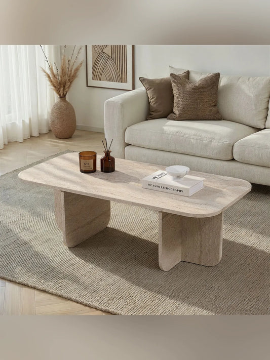 Akira Soffbord 120x60 cm - Travertine