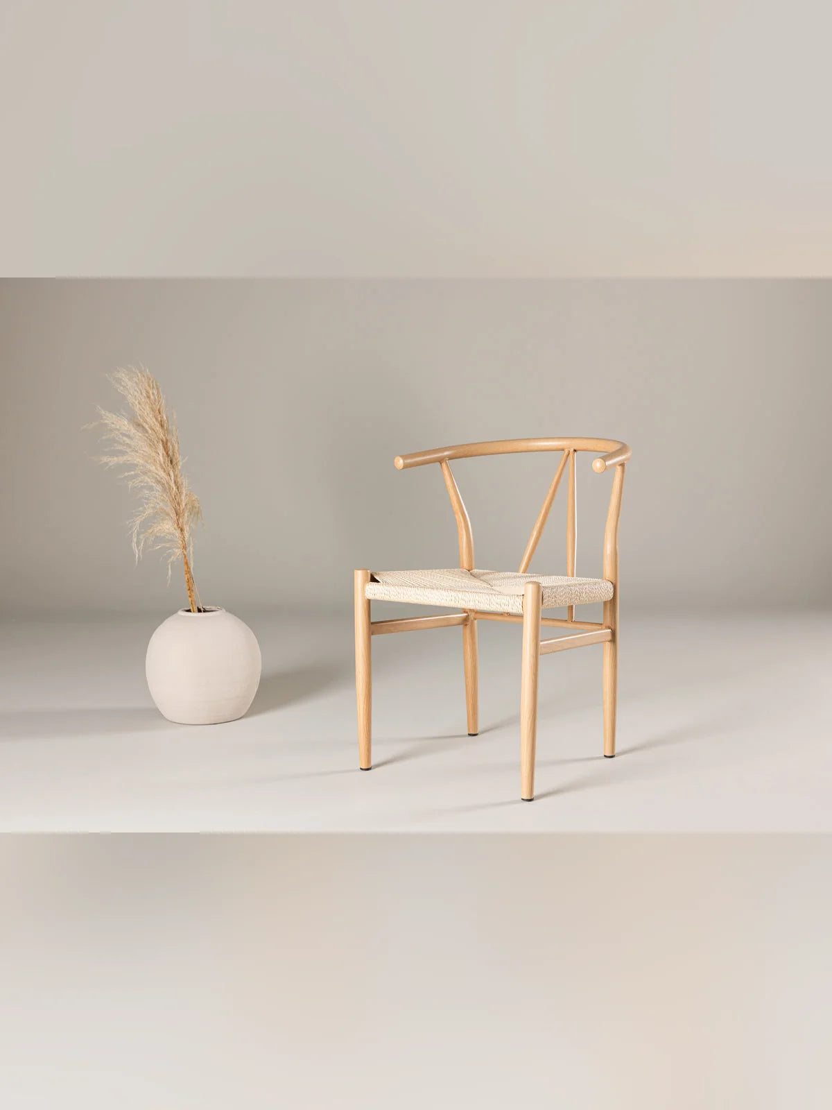 Alfons Dining Chair - Natural Beige Rope