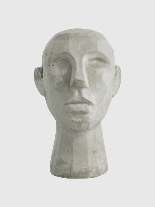 Ansikte Skulptur - Grå
