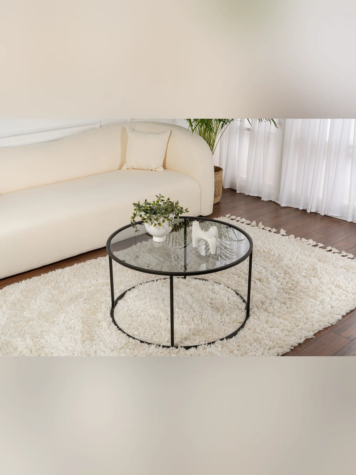 Aurum Soffbord 80 cm - Black, Grey