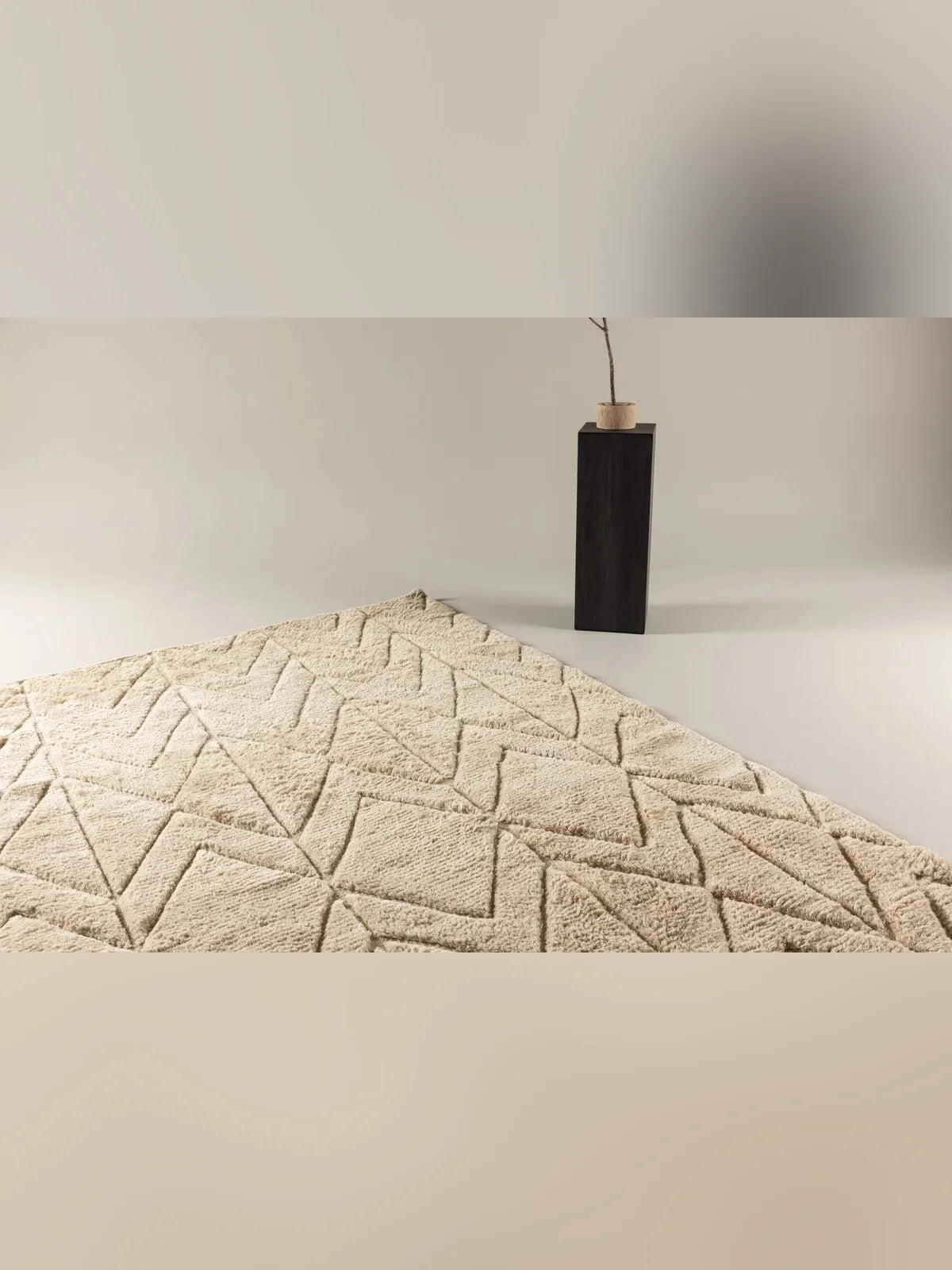Zoe Rektangulär Ullmatta 400x300 cm - Beige