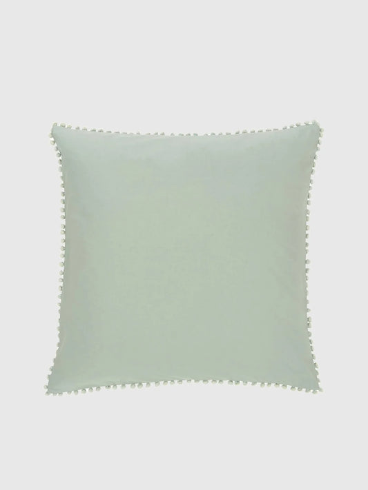 Bommy percale örngott med pompoms, 2 st