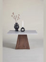 Cael soffbord 80x80x45 cm - MDF 3D-papper Mocca / Stonelook
