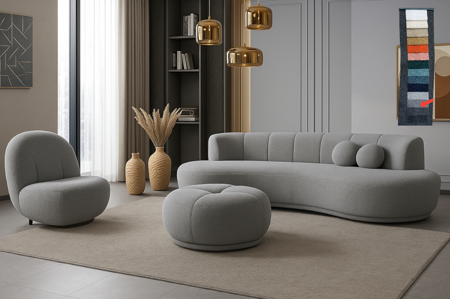 Carbon – Designsoffa - Teddy