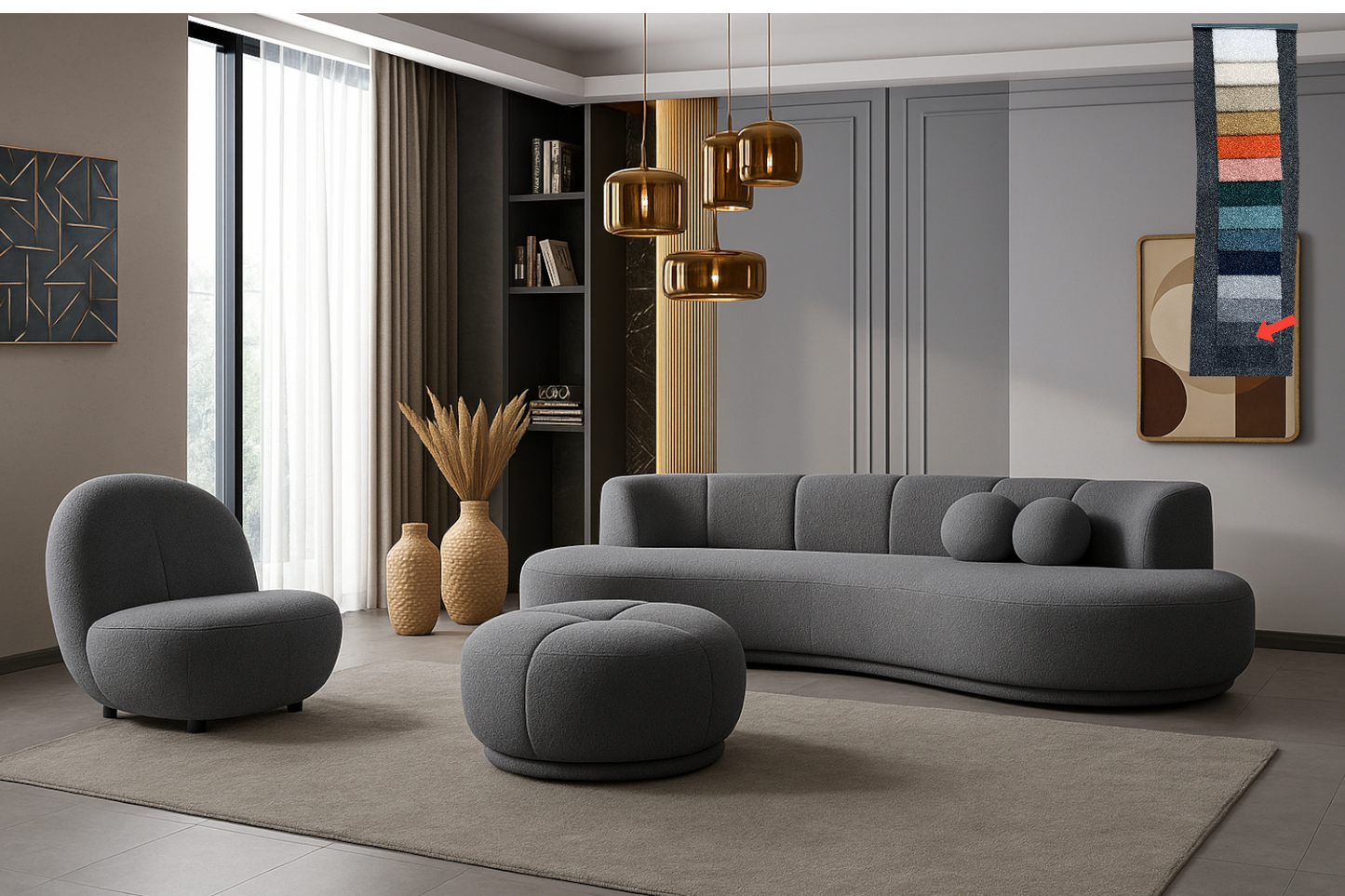 Carbon – Designsoffa - Teddy