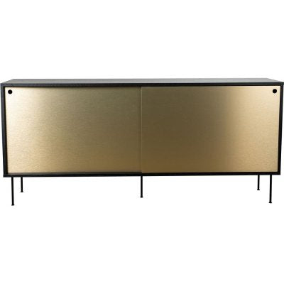 Sideboard 178 cm - Svart/mässing