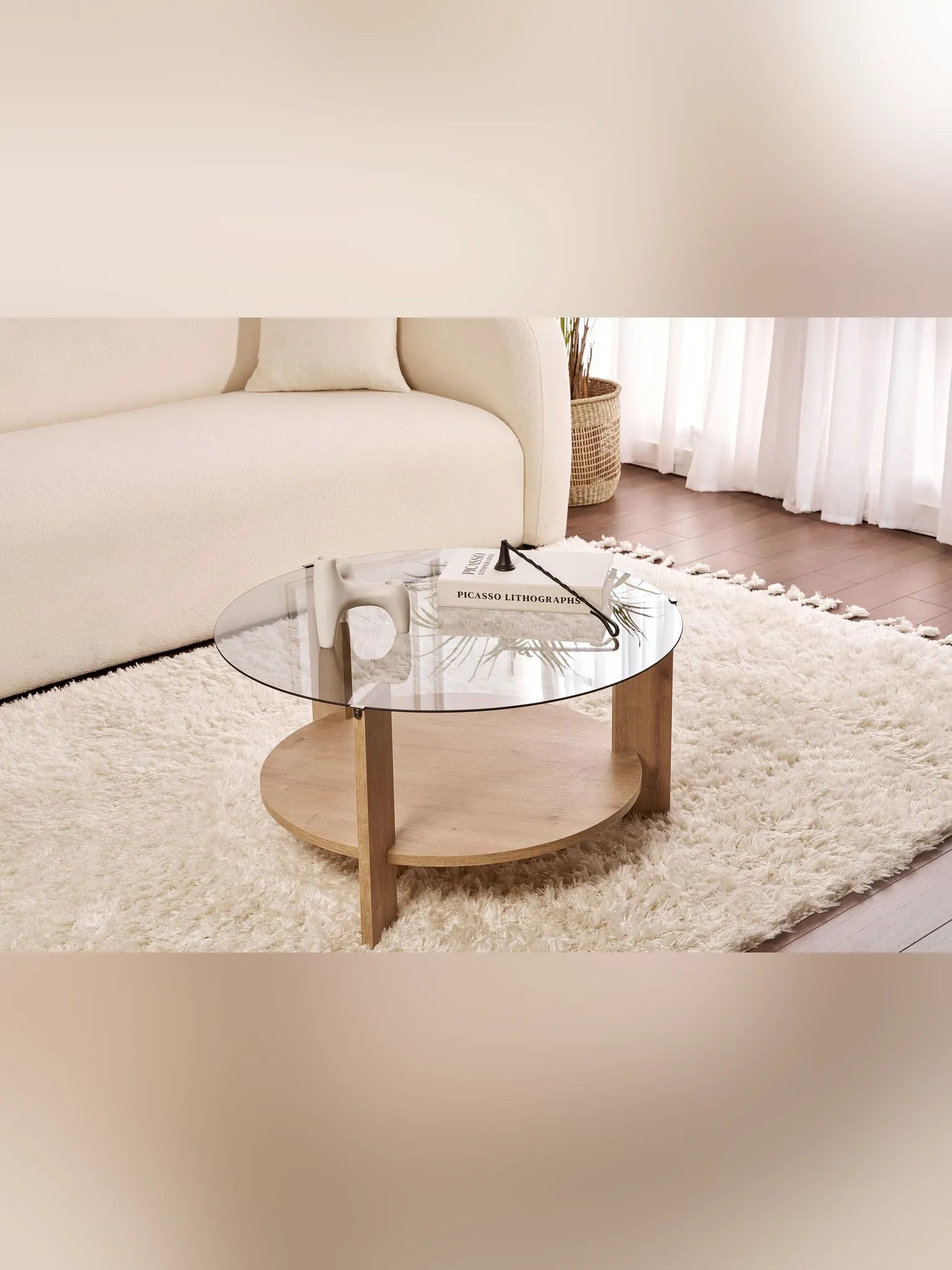Clara Soffbord 75 cm - Sapphire Oak, Fume