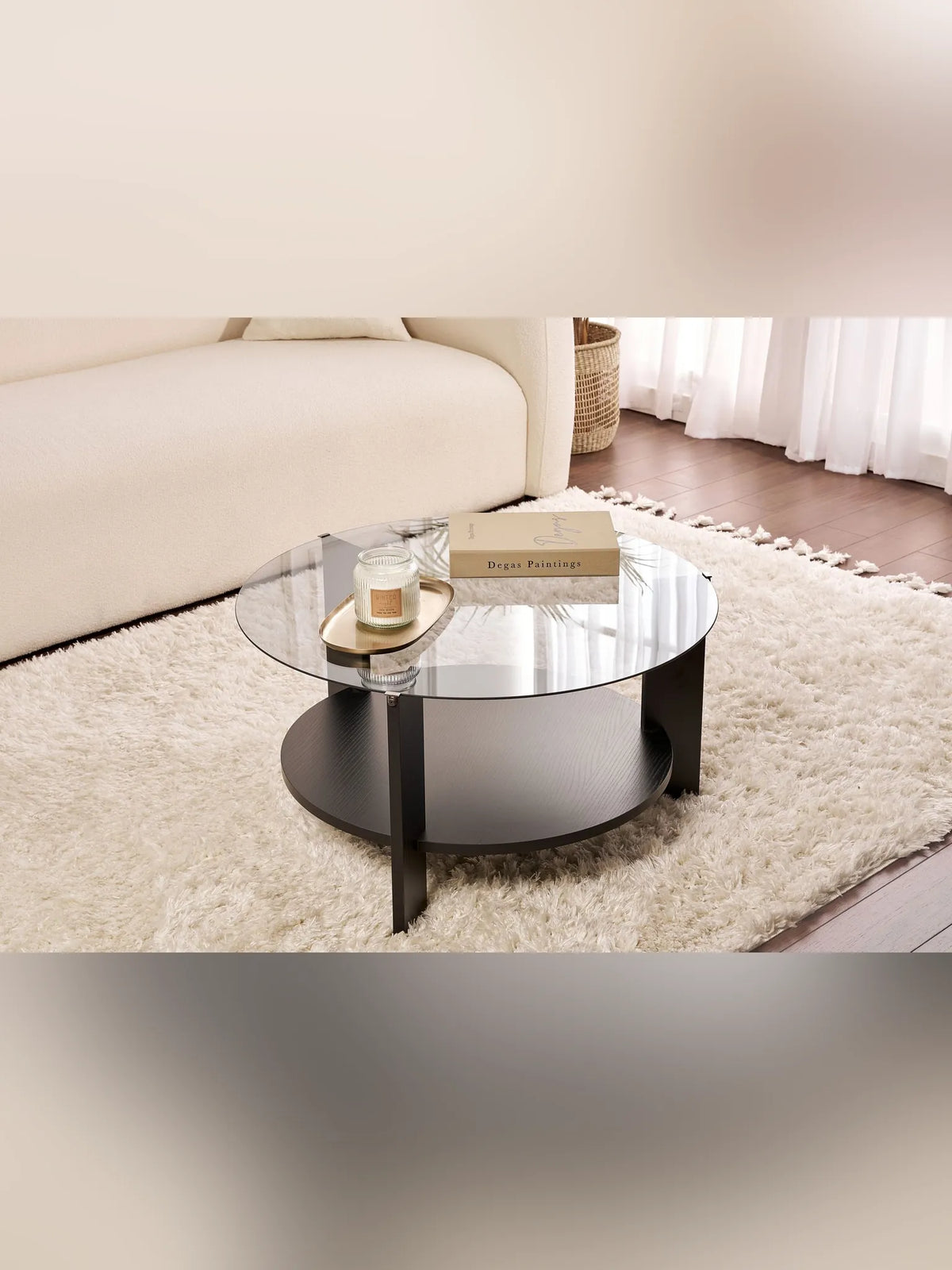 Clara Soffbord 75 cm - Wood Black, Fume