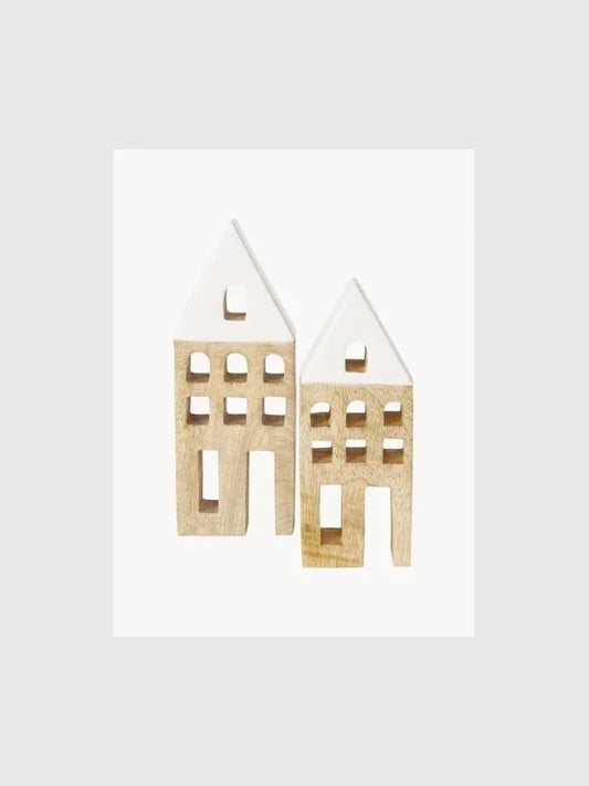 Dekorativa hus, set om 2-Boltze