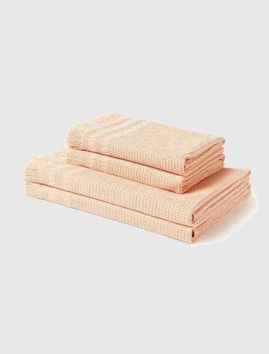 Handduk set  i Peach