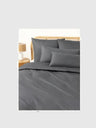 Duvet överkast i mörk grå