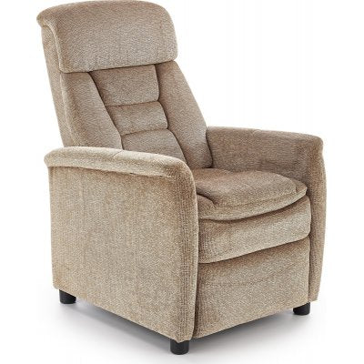 Reclinerfåtölj i beige tyg