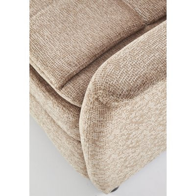 Reclinerfåtölj i beige tyg