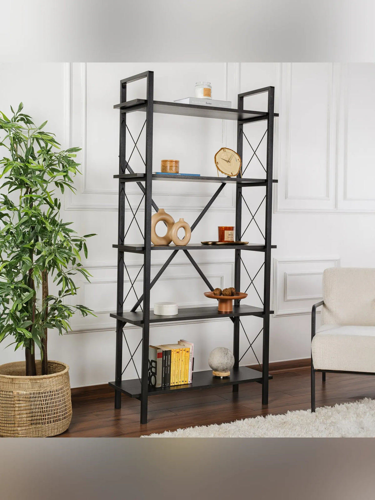 Elysian Hylla - Wood Black, Black