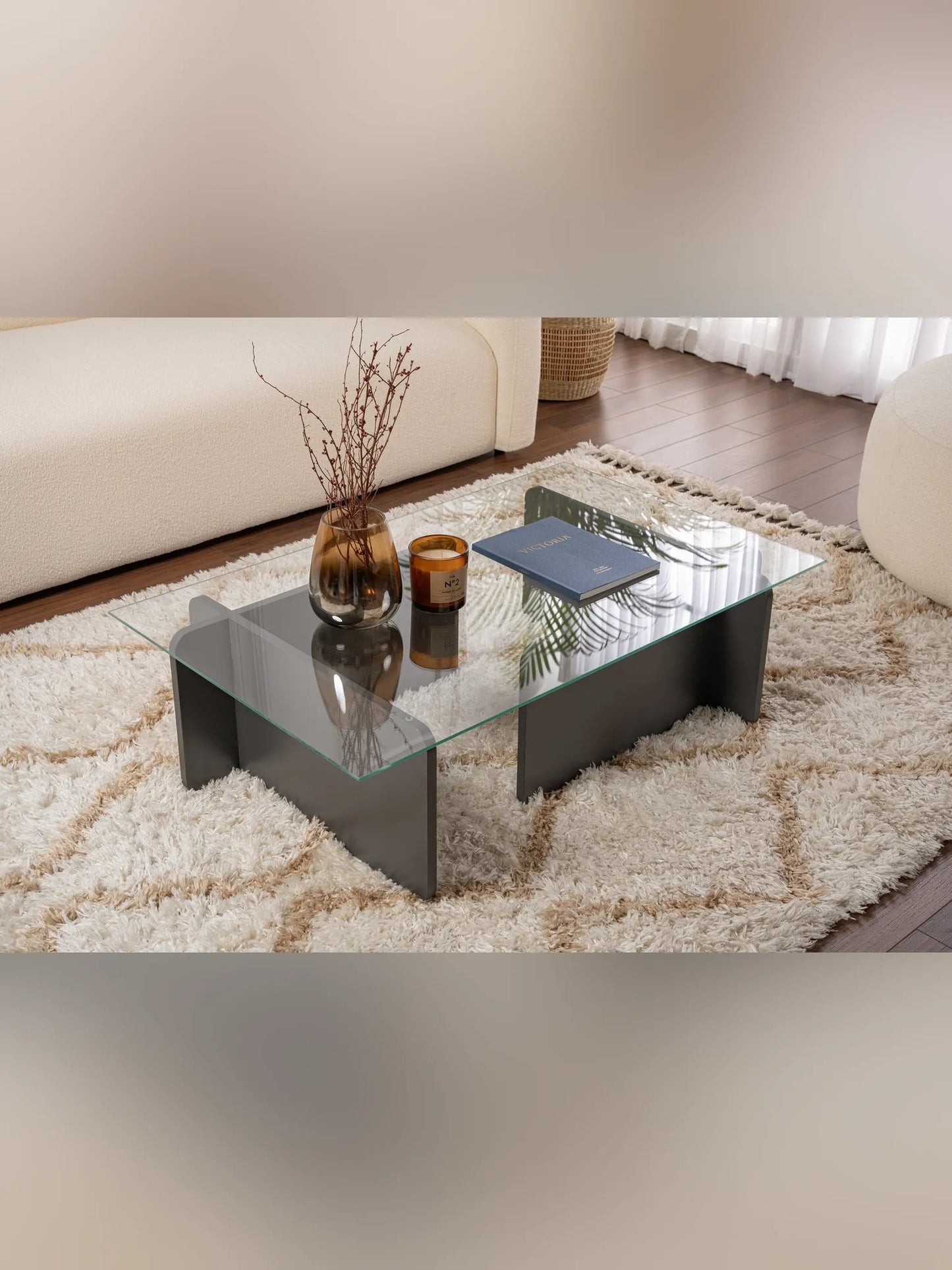 Flavio Soffbord 105x30 cm - Anthracite