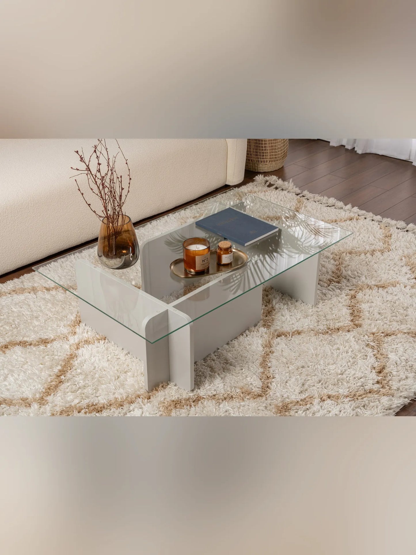 Flavio Soffbord 105x30 cm - Grey