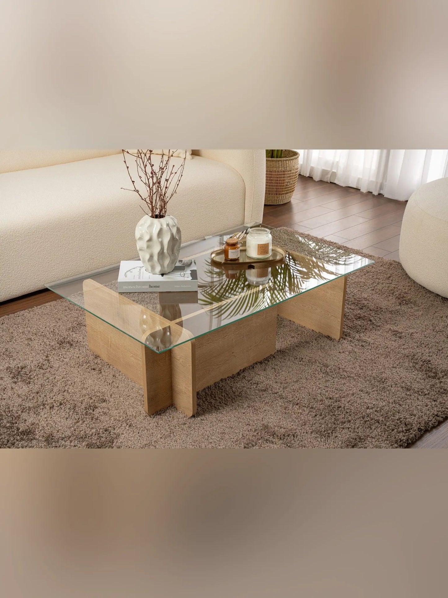 Flavio Soffbord 105x30 cm - Honey Oak