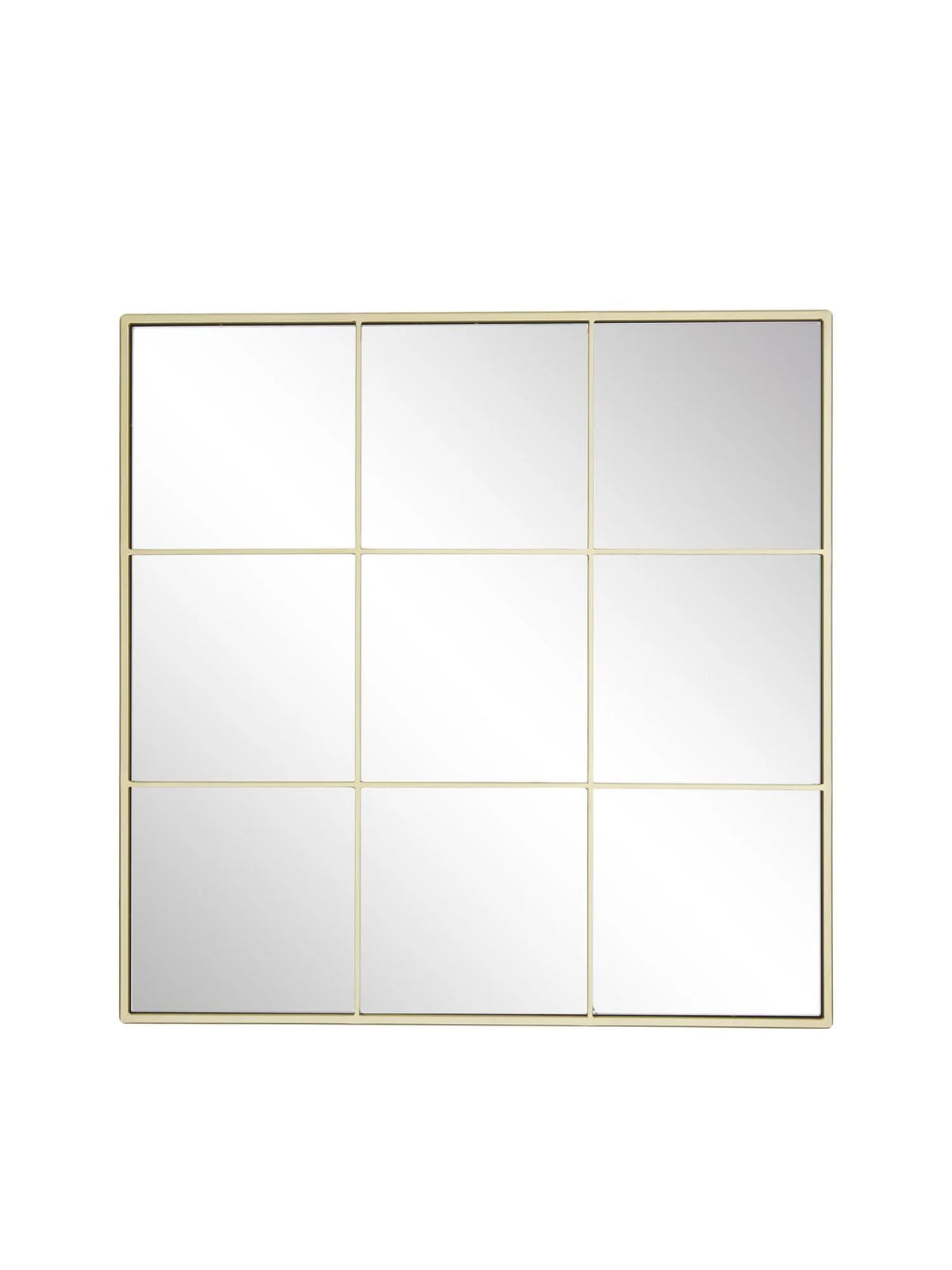 Fyrkantig väggspegel  i fönsterlook