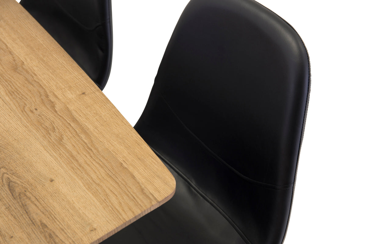 Inca Matbord med Polar Stolarna – Bord: 75,5x160x85 Stol: 43x85,3x43,5