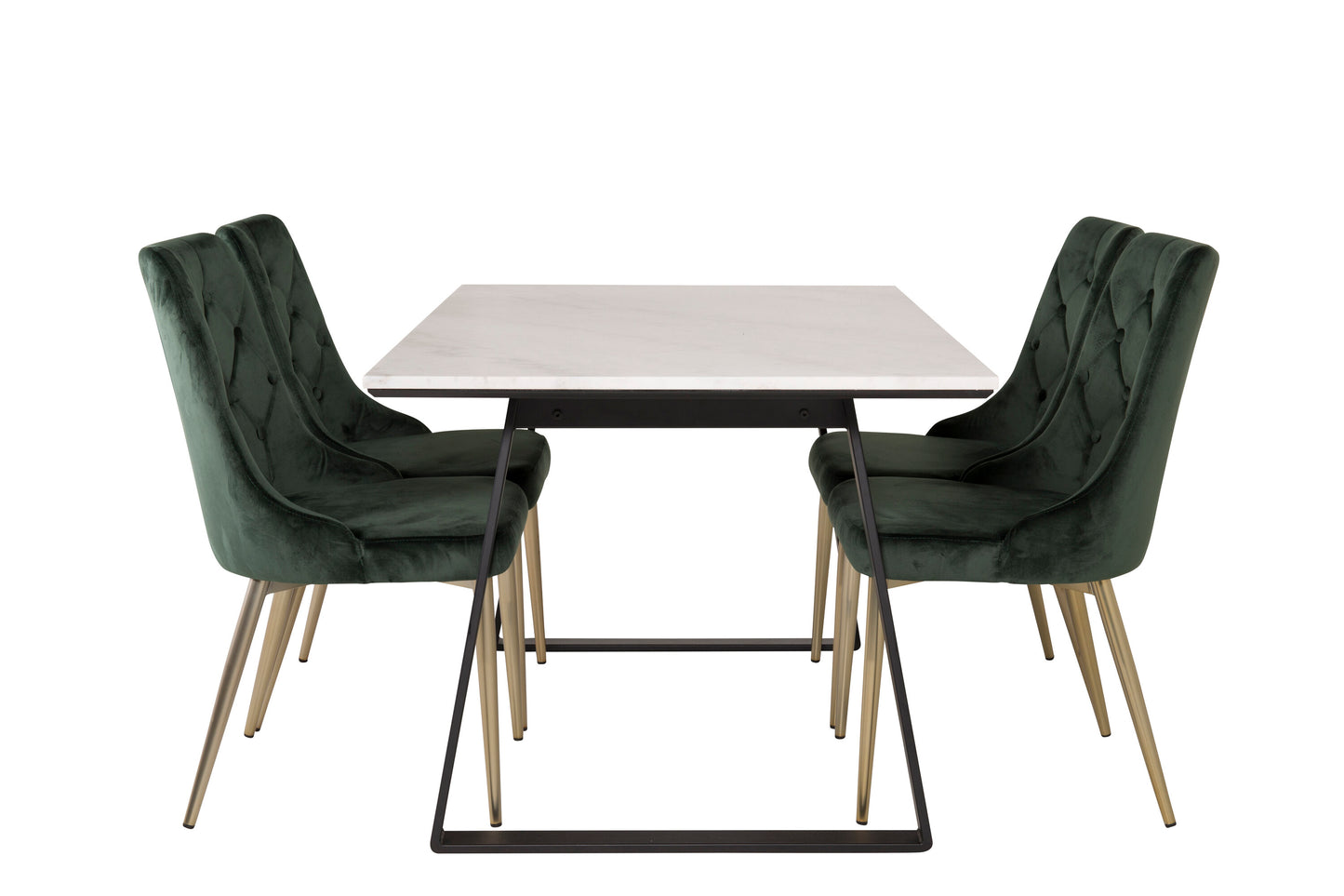 Estelle Matbord med Velvet Deluxe Stolarna Matgrupp