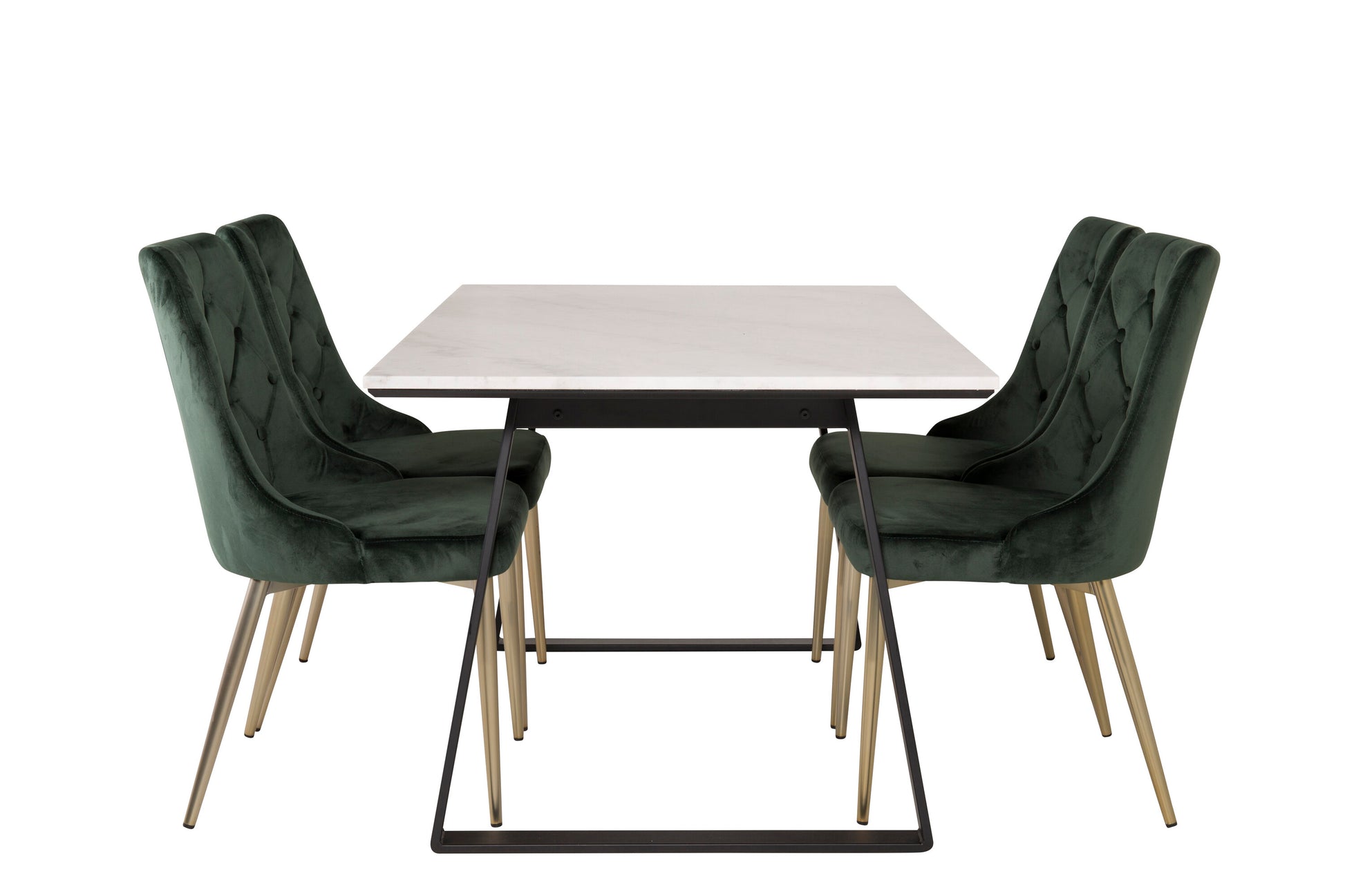 Estelle Matbord med Velvet Deluxe Stolarna Matgrupp