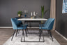 Estelle Matbord med Velvet Stolarna – Bord: 74,5x140x90 Stol: 57x76,5x50