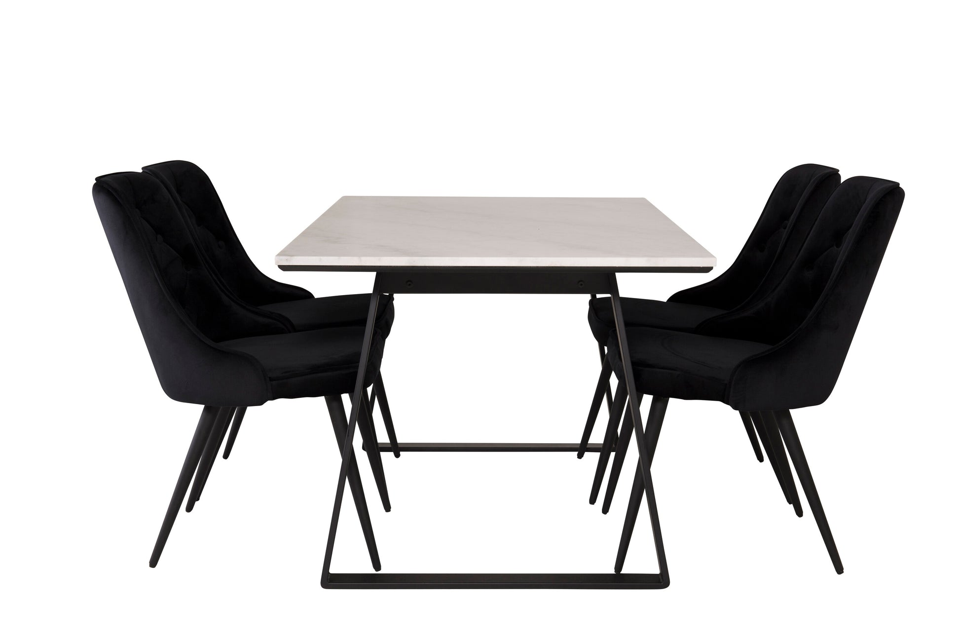 Estelle Matbord med Velvet Deluxe Stolarna Matgrupp