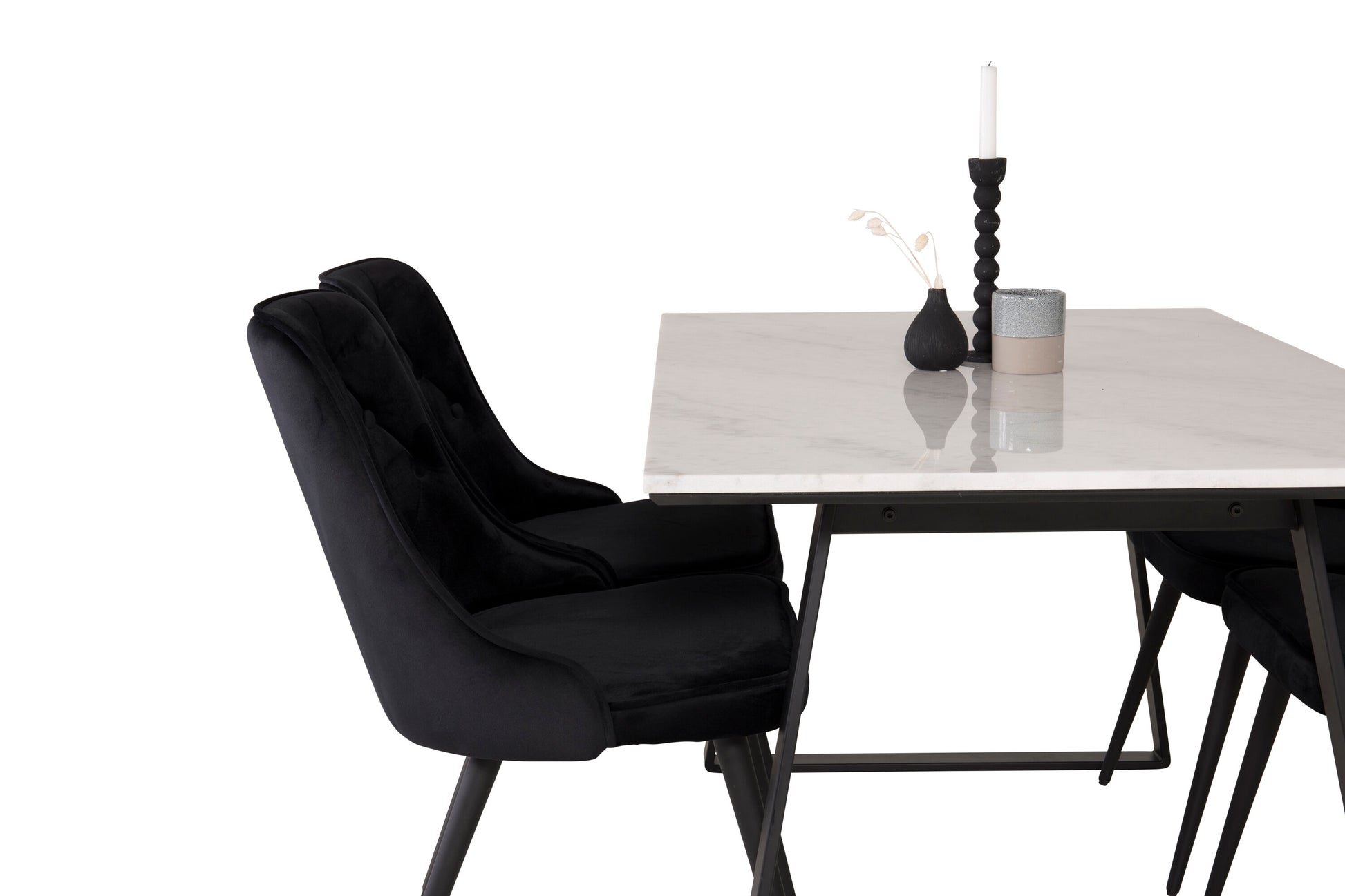 Estelle Matbord med Velvet Deluxe Stolarna Matgrupp